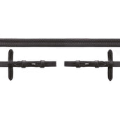 Schockemöhle Rênes Caoutchouc Noir/Argent Schockemöhle Rênes Caoutchouc Noir/Argent