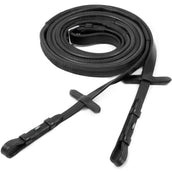 Schockemöhle Rênes Caoutchouc Noir/Argent Schockemöhle Rênes Caoutchouc Noir/Argent