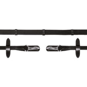 Schockemöhle Rênes Neo Line Clip Noir/Argent Schockemöhle Rênes Neo Line Clip Noir/Argent