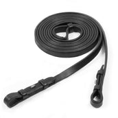 Schockemöhle Rênes de Filet Cuir Noir/Argent Schockemöhle Rênes de Filet Cuir Noir/Argent