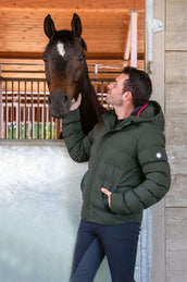 HKM Veste Hamburg Messieurs Matelassé Olive HKM Veste Hamburg Messieurs Matelassé Olive