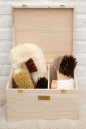 Showtime Caisse de Pansage Luxe met borstels Beige Showtime Caisse de Pansage Luxe met borstels Beige