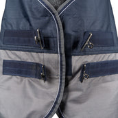 EQUITHÈME Couverture d'Extérieur Tyrex 600 D Fleece 0g Polaire Bleu Marine/Gris EQUITHÈME Couverture d'Extérieur Tyrex 600 D Fleece 0g Polaire Bleu Marine/Gris
