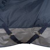 EQUITHÈME Couverture d'Extérieur Tyrex 600 D Fleece 0g Polaire Bleu Marine/Gris EQUITHÈME Couverture d'Extérieur Tyrex 600 D Fleece 0g Polaire Bleu Marine/Gris