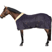 HORKA Couverture d'Écurie Luxe avec Col Bleu HORKA Couverture d'Écurie Luxe avec Col Bleu
