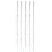 Agradi Power Piquet de Prairie Titan avec Goupille double 5 Pièces Blanc Agradi Power Piquet de Prairie Titan avec Goupille double 5 Pièces Blanc