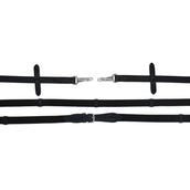 Harry's Horse Rênes Webband avec Fermeture Clip Noir Harry's Horse Rênes Webband avec Fermeture Clip Noir