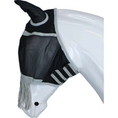 Shires Masque Anti-Mouches avec Oreilles et Nez Franges Noir Shires Masque Anti-Mouches avec Oreilles et Nez Franges Noir