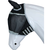 Shires Masque Anti-Mouches Filet Fin avec Oreilles Noir Shires Masque Anti-Mouches Filet Fin avec Oreilles Noir