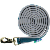 Bucas Lead Rein Dublin Padded Atlantique/Argent Bucas Lead Rein Dublin Padded Atlantique/Argent