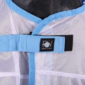Riding World Couverture Anti-Mouches Combo Blanc/Bleu Riding World Couverture Anti-Mouches Combo Blanc/Bleu