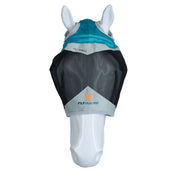 Shires Masque Anti-Mouches Filet Fin avec Découpe D'oreille Teal Shires Masque Anti-Mouches Filet Fin avec Découpe D'oreille Teal