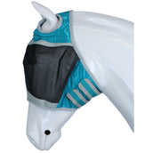 Shires Masque Anti-Mouches Filet Fin avec Découpe D'oreille Teal Shires Masque Anti-Mouches Filet Fin avec Découpe D'oreille Teal