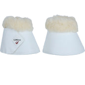 LeMieux Cloches d'Obstacles WrapRound Peau d'Agneau Blanc/Naturel LeMieux Cloches d'Obstacles WrapRound Peau d'Agneau Blanc/Naturel