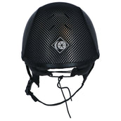 Charles Owen Bombe AYR8 PLUS Leather Look Black/Silver Charles Owen Bombe AYR8 PLUS Leather Look Black/Silver