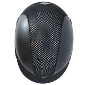 Charles Owen Bombe AYR8 PLUS Leather Look Black/Silver Charles Owen Bombe AYR8 PLUS Leather Look Black/Silver