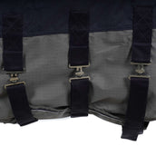 EQUITHÈME Turnout Rug Tyrec avec Rabat Ventral 600D 0g Marine/Gris Dots EQUITHÈME Turnout Rug Tyrec avec Rabat Ventral 600D 0g Marine/Gris Dots