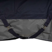 EQUITHÈME Turnout Rug Tyrex High Neck 600D 300g Marine/Gris Dots EQUITHÈME Turnout Rug Tyrex High Neck 600D 300g Marine/Gris Dots
