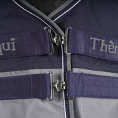 EQUITHÈME Turnout Rug Tyrex Combo 600D 200g Marine/Gris Dots EQUITHÈME Turnout Rug Tyrex Combo 600D 200g Marine/Gris Dots