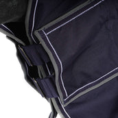 EQUITHÈME Turnout Rug Tyrex Combo 600D 200g Marine/Gris Dots EQUITHÈME Turnout Rug Tyrex Combo 600D 200g Marine/Gris Dots