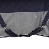 EQUITHÈME Turnout Rug Tyrex Combo 600D 350g Marine/Gris Dots EQUITHÈME Turnout Rug Tyrex Combo 600D 350g Marine/Gris Dots