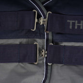 EQUITHÈME Turnout Rug Tyrex 600D 150g Marine/Gris Dots EQUITHÈME Turnout Rug Tyrex 600D 150g Marine/Gris Dots