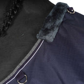 EQUITHÈME Turnout Rug Tyrex 600D 150g Marine/Gris Dots EQUITHÈME Turnout Rug Tyrex 600D 150g Marine/Gris Dots