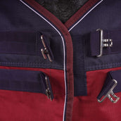 EQUITHÈME Couverture d'Extérieur Tyrex 1200D 300g Marine/Bordeaux EQUITHÈME Couverture d'Extérieur Tyrex 1200D 300g Marine/Bordeaux
