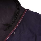 EQUITHÈME Couverture d'Extérieur Tyrex 1200D 150g Marine/Bordeaux EQUITHÈME Couverture d'Extérieur Tyrex 1200D 150g Marine/Bordeaux