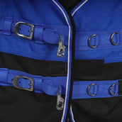 EQUITHÈME Couverture d'Extérieur Tyrex Aisance 1200D 150g Bleu/Noir EQUITHÈME Couverture d'Extérieur Tyrex Aisance 1200D 150g Bleu/Noir