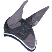 EQUITHÈME Bonnet Anti-Mouches Polyfun Gris Foncé/Bleu Marine EQUITHÈME Bonnet Anti-Mouches Polyfun Gris Foncé/Bleu Marine
