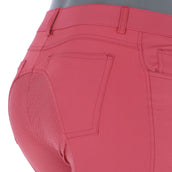 HKM Pantalon d'Équitation Sunshine Silicone Fond de Peau Rouge HKM Pantalon d'Équitation Sunshine Silicone Fond de Peau Rouge