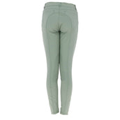 HKM Pantalon d'Équitation Sunshine Silicone Genouillères Enfants Gris Vert HKM Pantalon d'Équitation Sunshine Silicone Genouillères Enfants Gris Vert