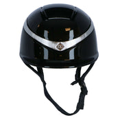 Charles Owen Bombe Halo Luxe Noir/Platine Gloss Charles Owen Bombe Halo Luxe Noir/Platine Gloss