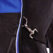 EQUITHÈME Couverture d'Extérieur Tyrex 1200D Aisance 0g avec Demi Cou Bleu/Noir EQUITHÈME Couverture d'Extérieur Tyrex 1200D Aisance 0g avec Demi Cou Bleu/Noir