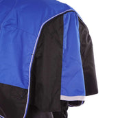 EQUITHÈME Couverture d'Extérieur Tyrex 1200D Aisance 150g avec Demi Cou Bleu/Noir EQUITHÈME Couverture d'Extérieur Tyrex 1200D Aisance 150g avec Demi Cou Bleu/Noir