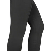 EQUITHÈME Legging d'Équitation Tea Pull-On Silicone Genouillères Noir/Kaki EQUITHÈME Legging d'Équitation Tea Pull-On Silicone Genouillères Noir/Kaki