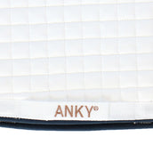 ANKY Tapis de Selle Cotton Twill Dressage Blanc ANKY Tapis de Selle Cotton Twill Dressage Blanc