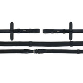 HB Rênes Soft Leather met Stops Noir HB Rênes Soft Leather met Stops Noir