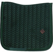 Kentucky Tapis de Selle velours Pearls Dressage Pine Green Kentucky Tapis de Selle velours Pearls Dressage Pine Green