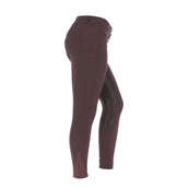 HKM Pantalon d'Équitation Liv High Waist Silicon Full Grip Marron foncé HKM Pantalon d'Équitation Liv High Waist Silicon Full Grip Marron foncé