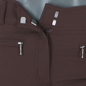 HKM Pantalon d'Équitation Liv High Waist Silicon Full Grip Marron foncé HKM Pantalon d'Équitation Liv High Waist Silicon Full Grip Marron foncé