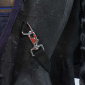 HKM Couverture à Col Haut Providence Karo 1200D 300g Remplissage en Coton Carreaux Marine/Marron HKM Couverture à Col Haut Providence Karo 1200D 300g Remplissage en Coton Carreaux Marine/Marron