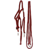 F.R.A. Bride Classique Bodanza Coton avec Rênes détachables Rouge/vert F.R.A. Bride Classique Bodanza Coton avec Rênes détachables Rouge/vert