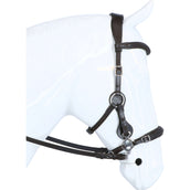 F.R.A. Hackamore Calli Stuk Hook Rênes en Cuir Havane F.R.A. Hackamore Calli Stuk Hook Rênes en Cuir Havane