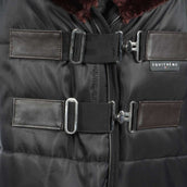 EQUITHÈME Couverture d'Écurie Teddy 200g Noir/Beige EQUITHÈME Couverture d'Écurie Teddy 200g Noir/Beige