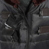 EQUITHÈME Couverture d'Écurie Teddy 200g Noir/Beige EQUITHÈME Couverture d'Écurie Teddy 200g Noir/Beige