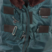 EQUITHÈME Couverture d'Écurie Teddy 200g Vert/Marron EQUITHÈME Couverture d'Écurie Teddy 200g Vert/Marron