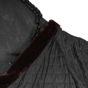 EQUITHÈME Couverture d'Écurie Teddy Doublé de Peau de Mouton Synthétique Noir/Beige EQUITHÈME Couverture d'Écurie Teddy Doublé de Peau de Mouton Synthétique Noir/Beige