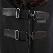 EQUITHÈME Couverture Polaire Teddy Noir/Beige EQUITHÈME Couverture Polaire Teddy Noir/Beige